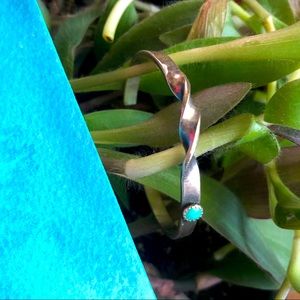 Sterling silver & turquoise xs Native American bracelet